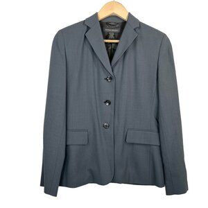 Banana Republic Made in Italy 100% wool‎ blazer grey sz 0